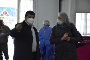 García y Weinzettel estuvieron presentes en el inicio del “Vacunar para Prevenir” en Río Gallegos