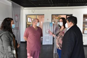 García y Weinzettel estuvieron presentes en el inicio del “Vacunar para Prevenir” en Río Gallegos