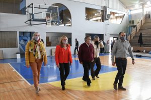 La Gobernadora visitó al primer equipo del Club Hispano Americano que compite en la Liga Nacional de Básquet