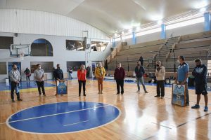 La Gobernadora visitó al primer equipo del Club Hispano Americano que compite en la Liga Nacional de Básquet