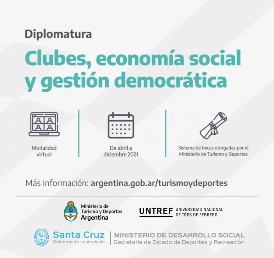 Se entregarán becas para cursar la Diplomatura "Clubes, economía social y gestión democrática"