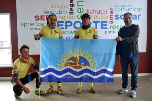 El Secretario de Deportes recibió a ciclistas que buscan unir la Argentina por la Ruta Nacional 40