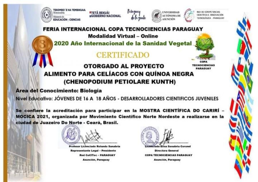 Un proyecto de investigación de alumnas de Gobernador Gregores participará en Muestra de Brasil