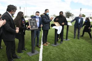 López: “La cancha de césped sintético es para el club y para todos los chicos de la localidad que aman este deporte”