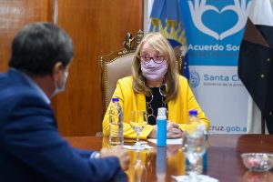 Alicia recibió al ministro Daniel Arroyo en Casa de Gobierno