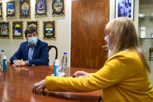 Alicia recibió al ministro Daniel Arroyo en Casa de Gobierno