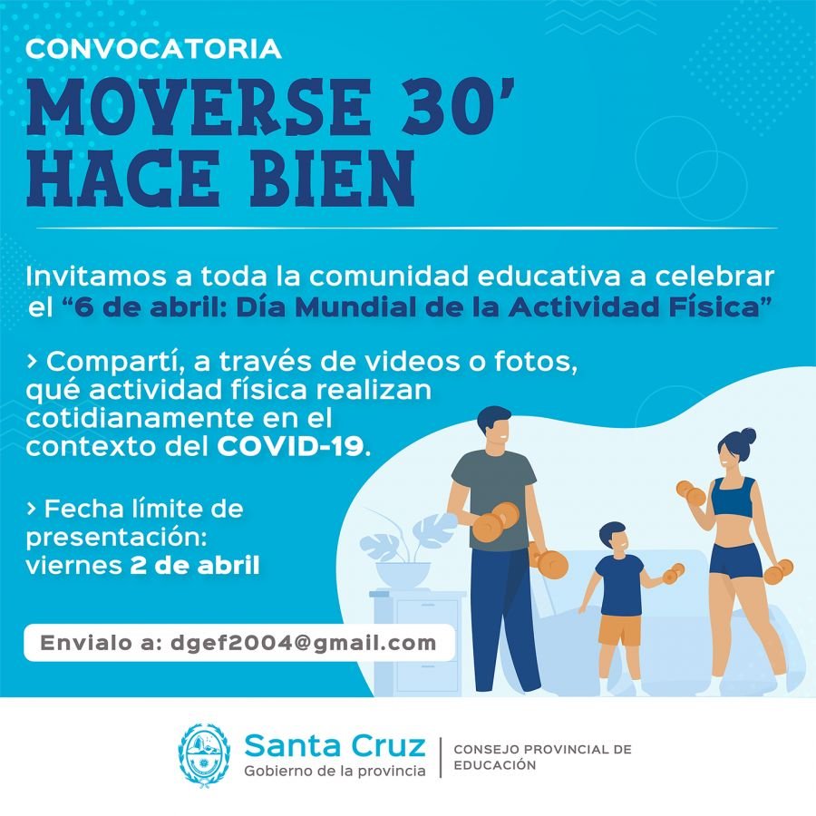 Invitan a celebrar el Día Mundial de la Actividad Física