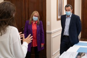 Alicia recibió a autoridades del Ministerio de Obras Públicas de Nación