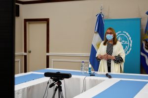 Alicia destacó la inauguración de la planta que beneficiará a más familias de Los Antiguos