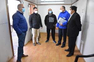 Visitaron el puesto de hisopados del acceso a Las Heras