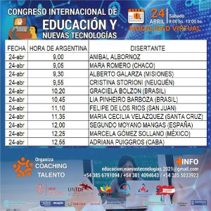 Santa Cruz representada en el 1º Congreso Internacional de Educación y Nuevas Tecnologías en el escenario actual