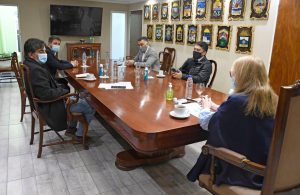 La Gobernadora recibió a los diputados Juan Vázquez y Jorge Verón