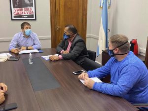 Zuliani recibió a los intendentes de Los Antiguos y Puerto Santa Cruz