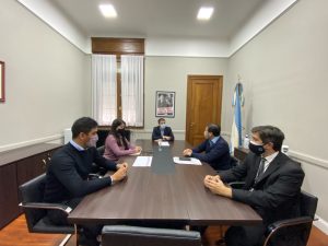 Zuliani recibió a los intendentes de Los Antiguos y Puerto Santa Cruz