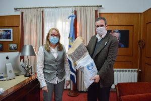 Tristán Bauer cerró su agenda en el Paseo de la Memoria