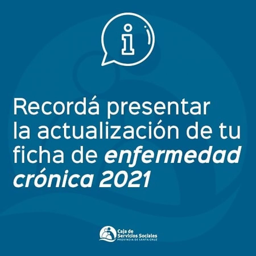La Caja de Servicios Sociales recuerda la importancia de actualizar las fichas de enfermedades crónicas