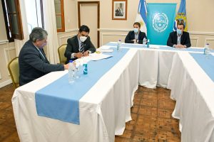 La Gobernadora recibió al intendente de 28 de Noviembre para trabajar en proyectos en común