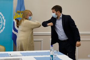La Gobernadora recibió al intendente de 28 de Noviembre para trabajar en proyectos en común