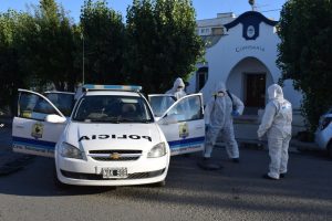 Desinfectaron todas las unidades que participan de los operativos preventivos