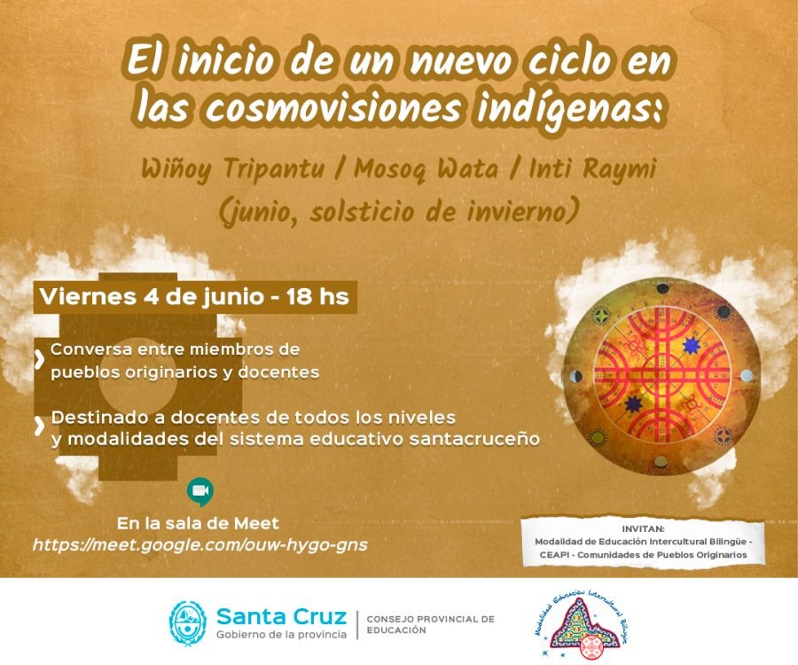 Concretaran el Conversatorio "El inicio de un nuevo ciclo en las cosmovisiones indígenas"