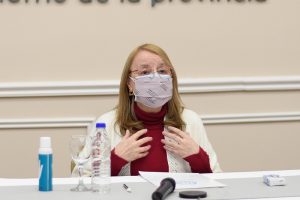Alicia participó del lanzamiento de la Línea 102 en Santa Cruz