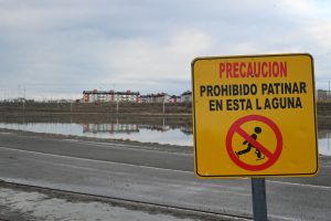 Trabajan en la Campaña Provincial de Prevención sobre espejos de agua congelados