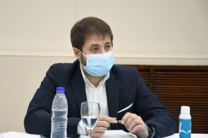 La Gobernadora recibió al intendente de El Chaltén para realizar la firma de convenio por obras