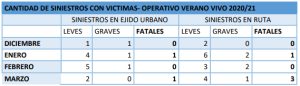 Campaña Verano Vivo en Santa Cruz: la tasa de siniestros con víctimas fatales decreció un 64%
