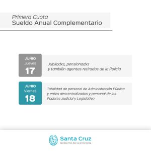 El Gobierno Provincial informa cronograma para el pago del aguinaldo 2021