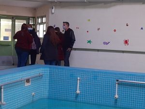 Se realizó recorrido por las instalaciones de la Escuela Especial N° 8 de Caleta Olivia