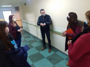 Se realizó recorrido por las instalaciones de la Escuela Especial N° 8 de Caleta Olivia