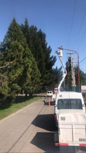 SPSE trabaja en el recambio de luminarias en El Calafate