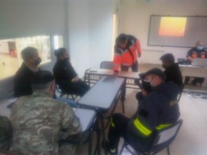 Protección Civil avanza en Puerto Deseado con el plan de Emergencia por el volcán Hudson