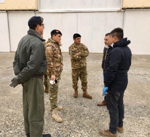 Recorrido aéreo por la capital provincial para verificar aislamiento y controles