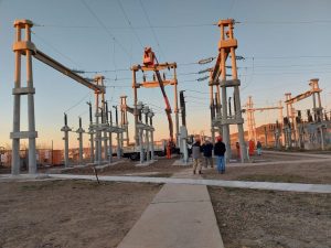Caleta Olivia se conectó a la nueva Línea de 132 kv en periodo de prueba