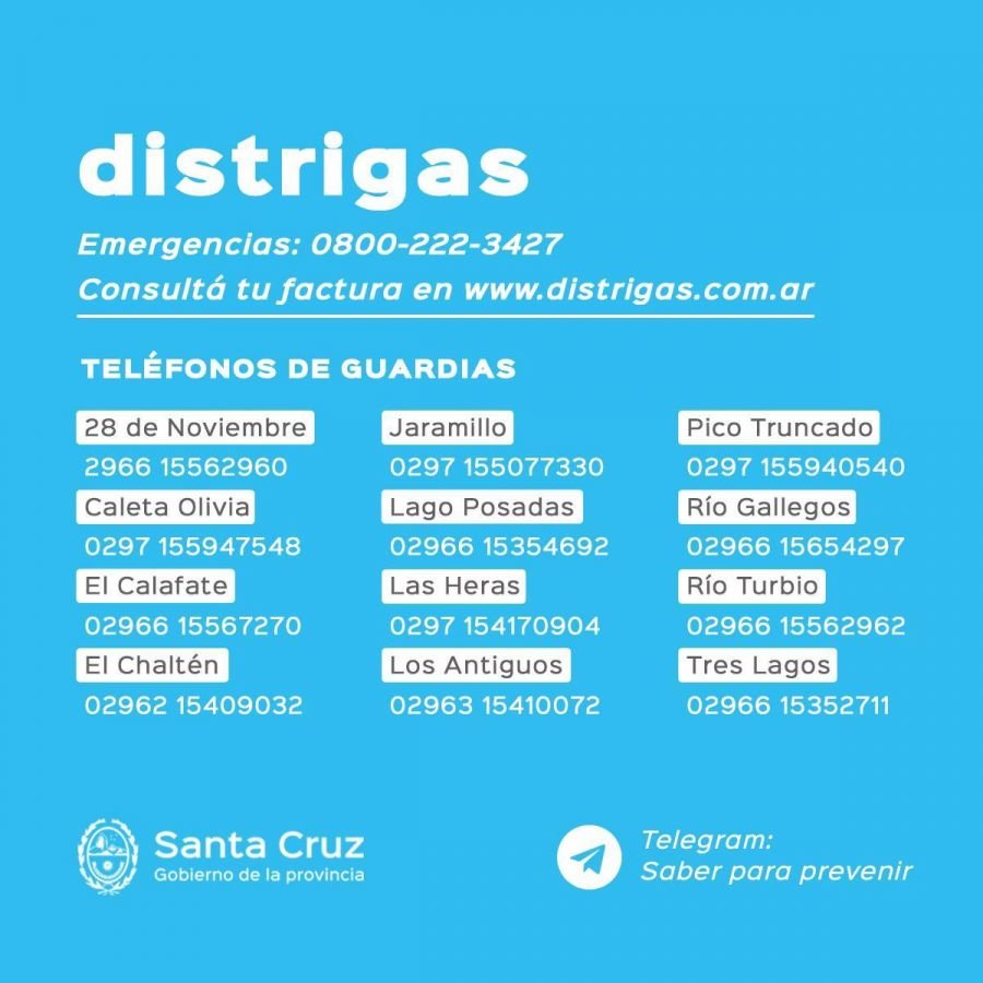 Distrigas S.A informa medidas en el marco de la Emergencia económica y comercial