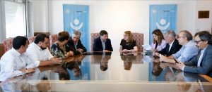 Alicia firmó convenios con el ministro de Desarrollo Social