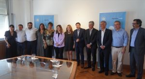 Alicia firmó convenios con el ministro de Desarrollo Social