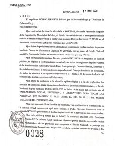 Santa Cruz prorroga el aislamiento obligatorio