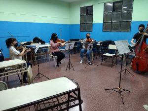 La Escuela Provincial de Música Re Si retomó las clases alternadas y combinadas