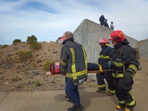 Capacitan a bomberxs en salvamento y extinción de incendios en aeronaves