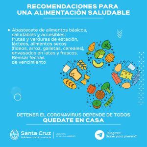 Recomendaciones para una alimentación saludable