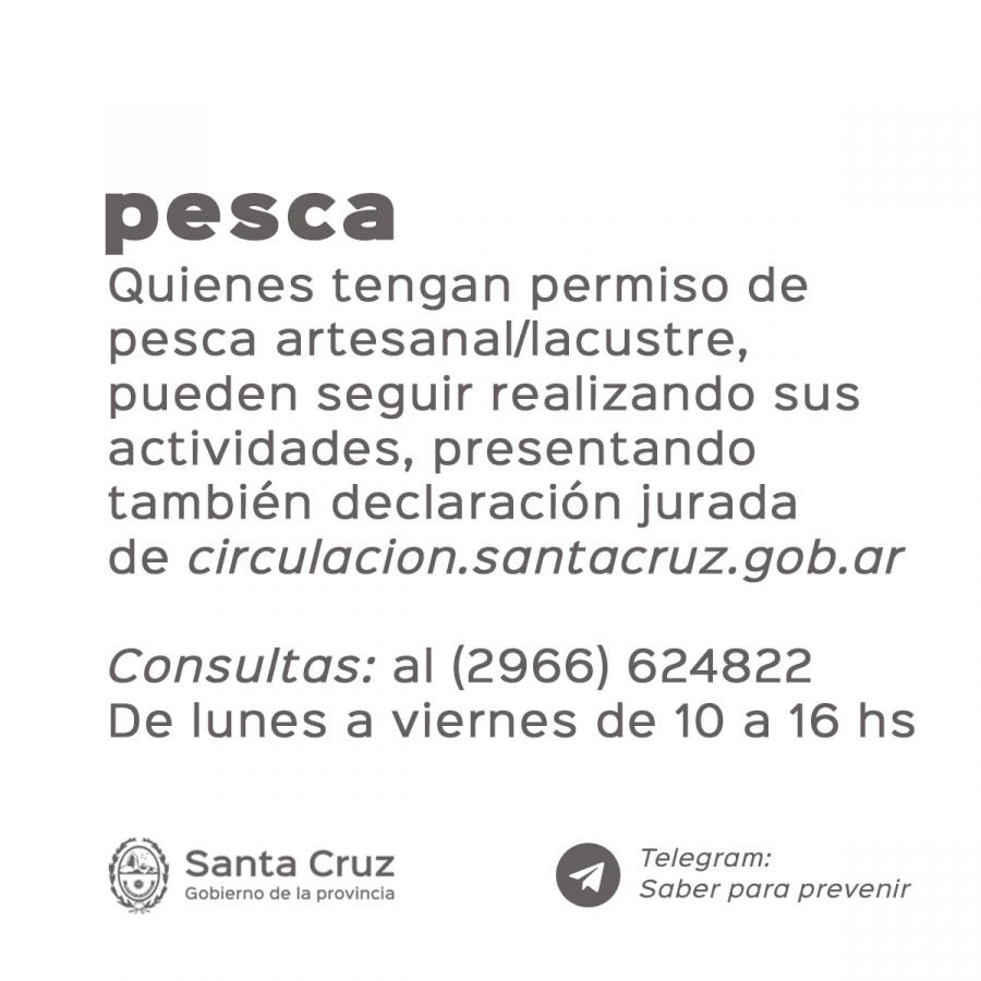 Información sobre permisos de pesca artesanal-lacustre