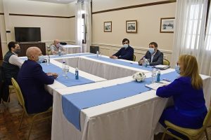 Alicia se reunió con intendentes de localidades santacruceñas en Casa de Gobierno