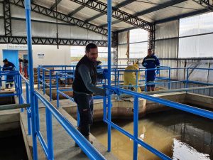 Se concretó la cuarta jornada de limpieza en la Planta Potabilizadora de Río Gallegos