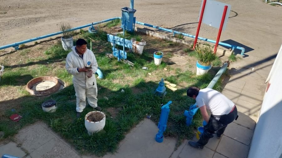 Se concretó la cuarta jornada de limpieza en la Planta Potabilizadora de Río Gallegos