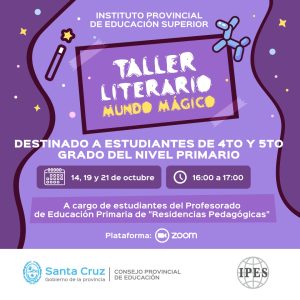 Educación convoca a estudiantes de Nivel Primario a participar en talleres del IPES