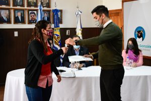 Alicia encabezó el acto de entrega de viviendas en Puerto Deseado y Río Gallegos