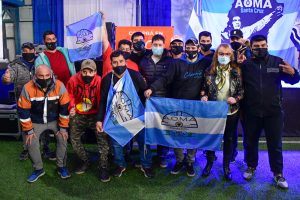 La Gobernadora participó de la inauguración del Complejo Deportivo de la Asociación Obrera Minera Argentina