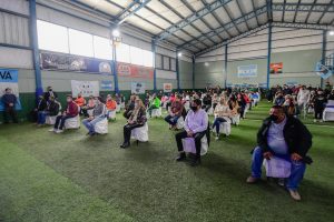 La Gobernadora participó de la inauguración del Complejo Deportivo de la Asociación Obrera Minera Argentina